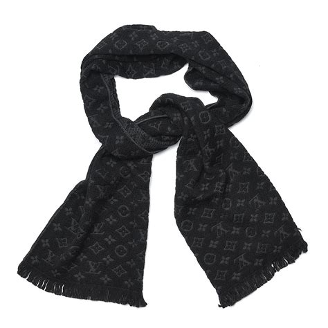 louis vuitton label scarf|Louis Vuitton scarf women's black.